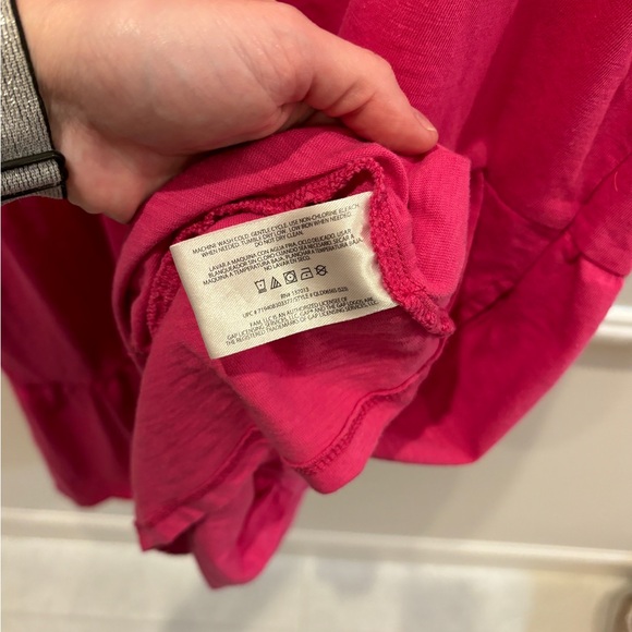 Gap Women’s Lightweight Tiered Layered Sleeveless Summer Dress in Pink Size Med - Picture 9 of 13